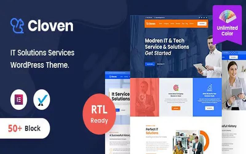 Cloven - IT 解决方案服务公司 WordPress 主题