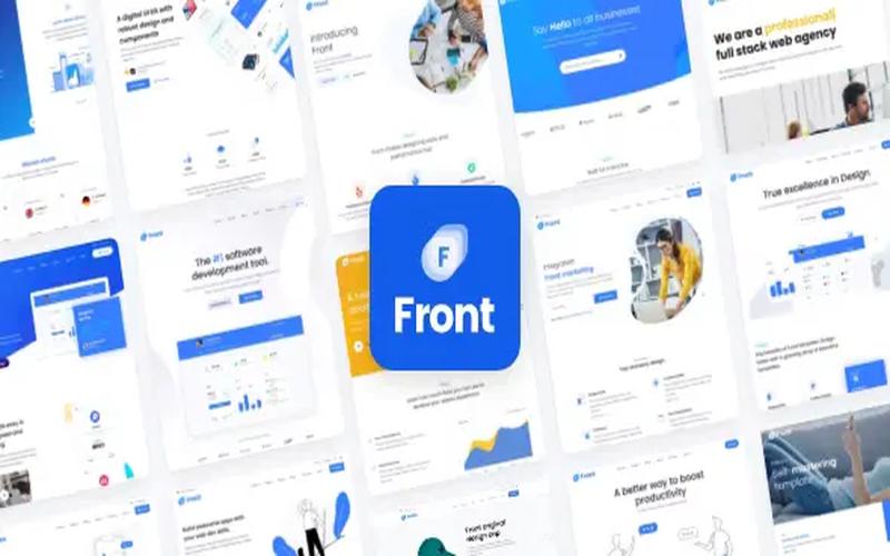 Front – 企业服务与软件产品展示主题