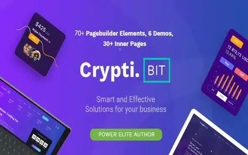 CryptiBIT – 科技与加密货币着陆页 WordPress 主题