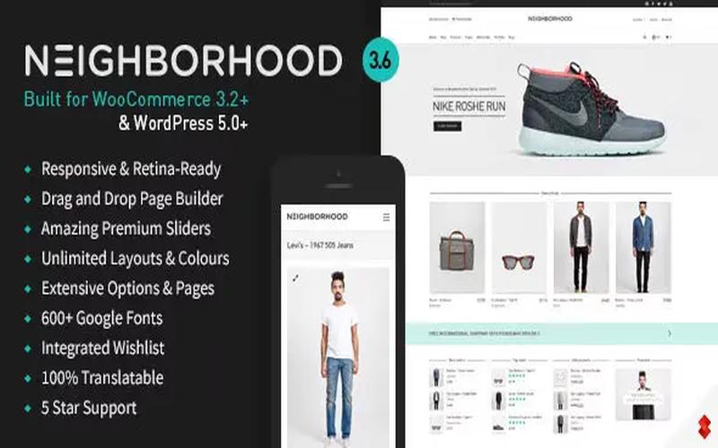 Neighborhood – 商品筛选与品牌店铺 WooCommerce 主题