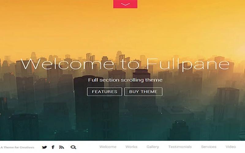 Fullpane – 全屏分段与品牌作品演示主题
