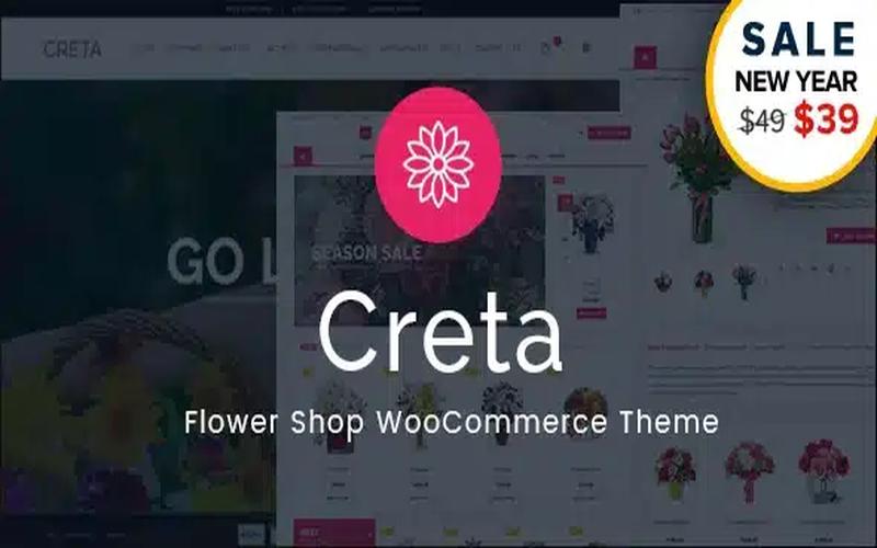 Creta – 鲜花商城WooCommerce主题