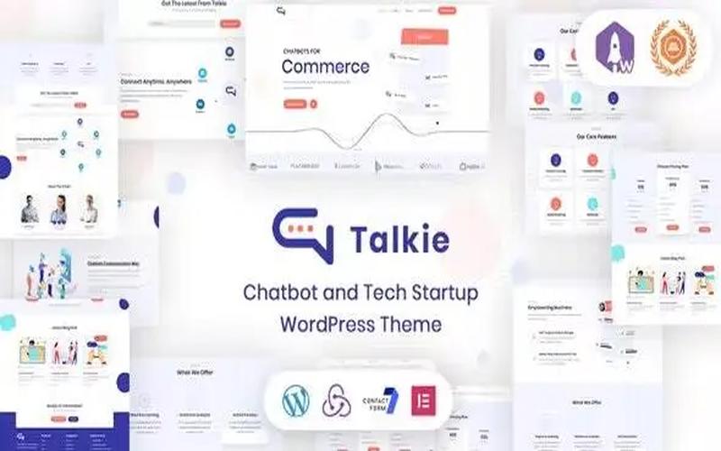 Talkie – 聊天机器人与科技产品展示主题