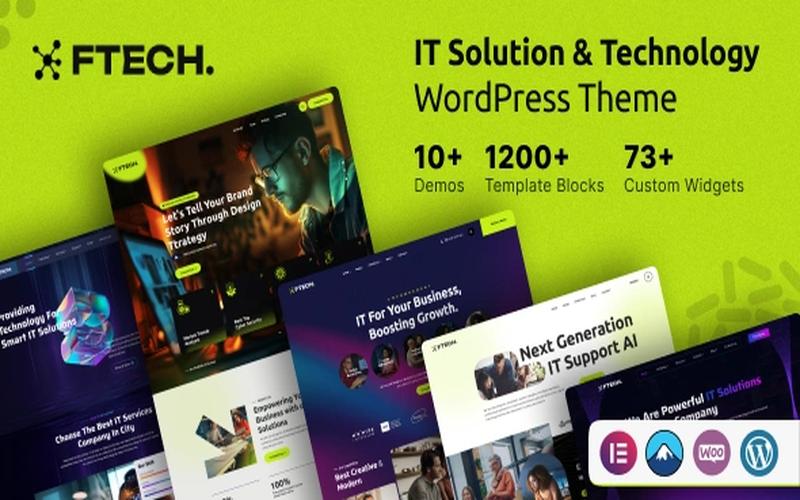Ftech – IT技术服务与企业解决方案展示主题