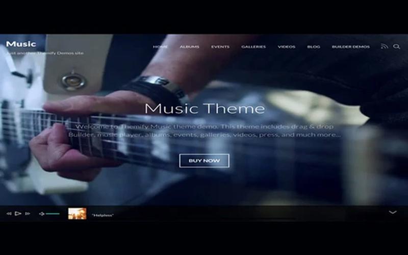 Music – 音乐人专辑试听与演出宣传主题