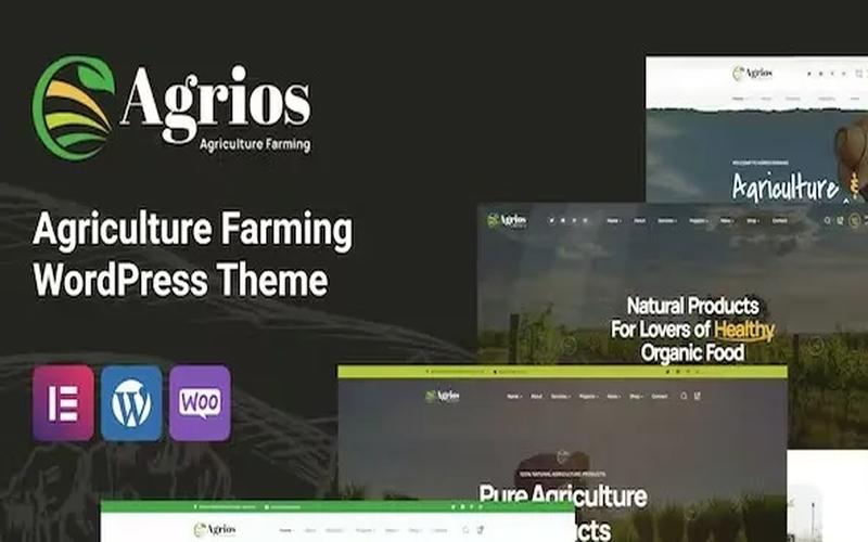 Agrios – 农业基地与农产品品牌展示主题