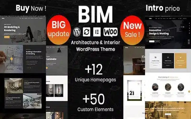 BIM – 建筑事务所与室内设计 WordPress 主题