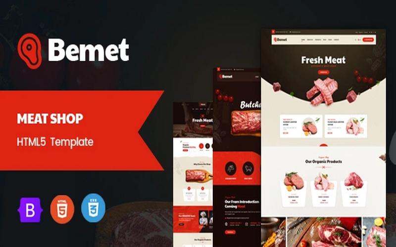 Bemet – 肉类生鲜与食品门店展示主题
