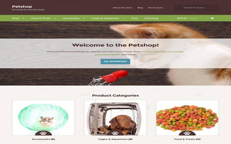 Petshop – 自然风格宠物用品商城主题