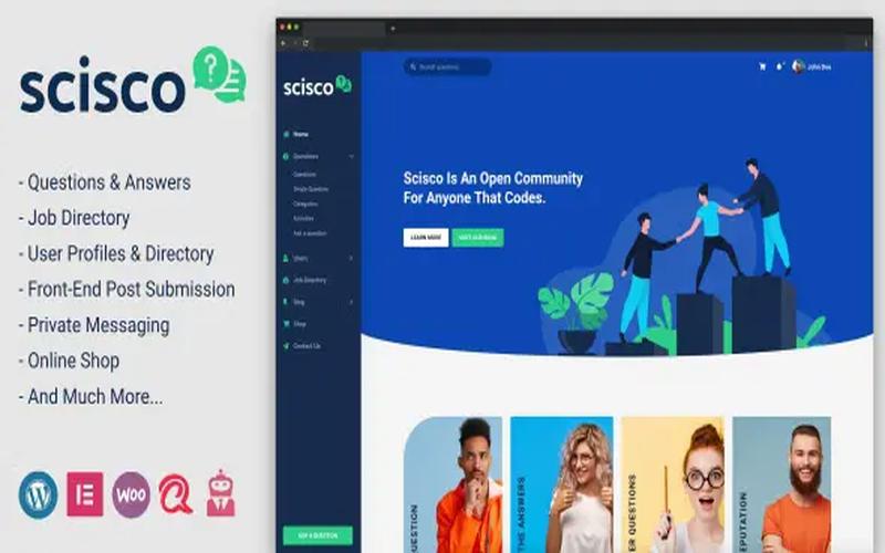 Scisco – 在线问答与专业知识交流社区主题