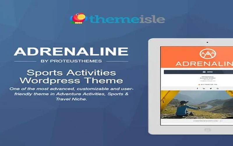 Adrenaline – 户外探险与运动活动展示主题