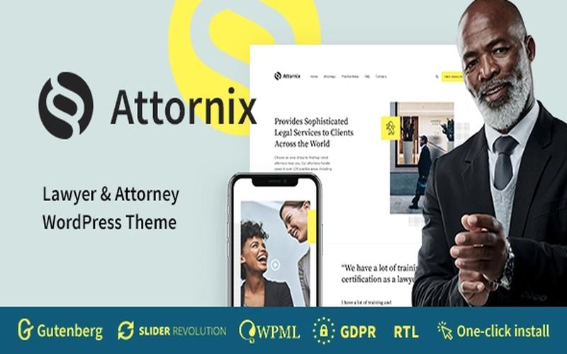 Attornix – 律师事务所与法律服务展示主题