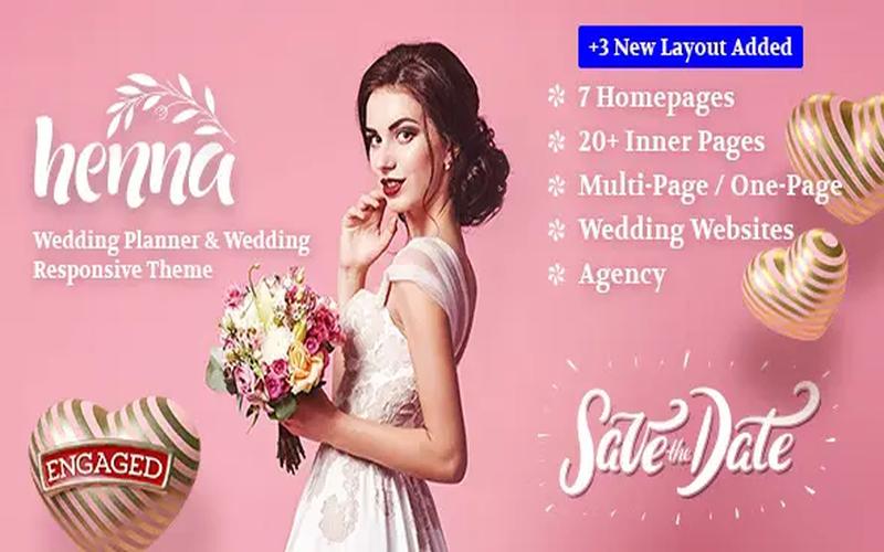 Henna – 婚礼邀请与婚庆策划展示主题