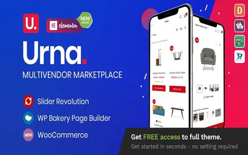 Urna – 多品类零售与多商户购物商城主题