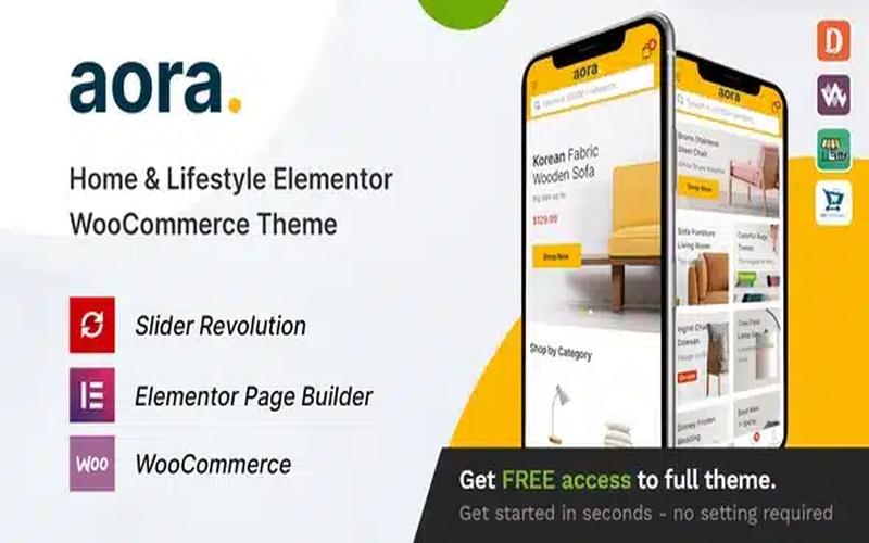 Aora – 家居与生活方式 WooCommerce 主题
