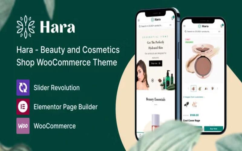 Hara – 美妆品牌与护肤商品商城主题