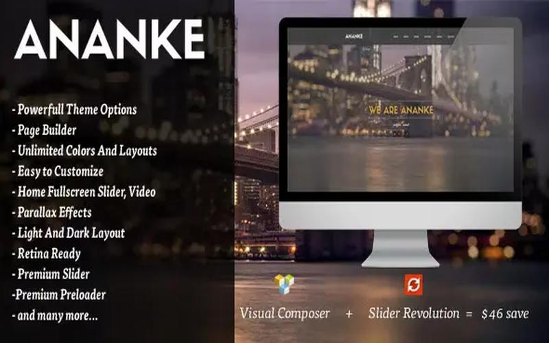 Ananke – 单页视差 WordPress 主题