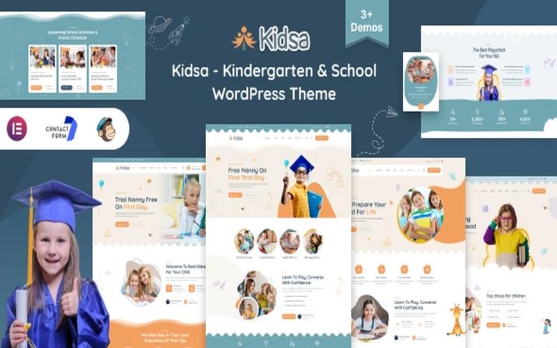 Kidsa – 幼儿园与儿童教育机构展示主题