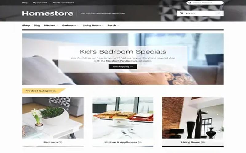 Homestore Storefront - 现代化家居商城主题