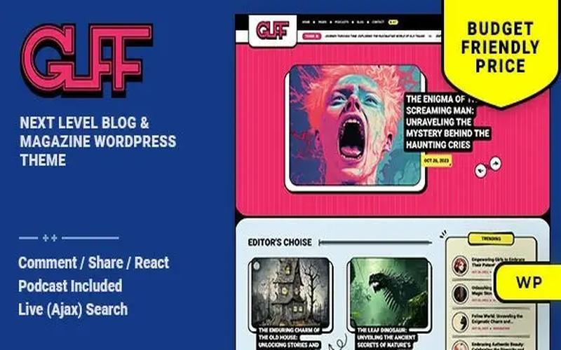 Guff – 个人博客与生活方式杂志主题
