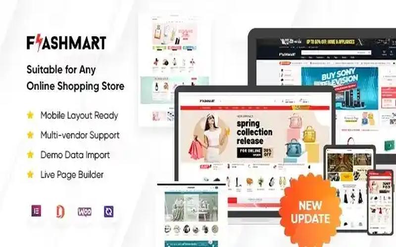 FlashMart – 移动购物与多品类零售商城主题