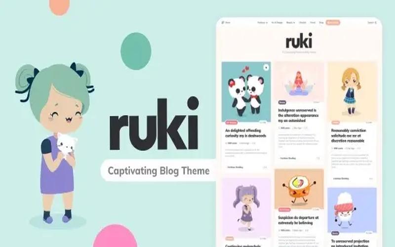 Ruki – 个人图文博客与生活灵感主题