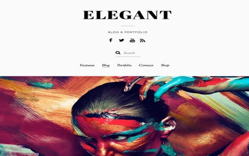 Elegant – 极简图文与艺术作品集展示主题