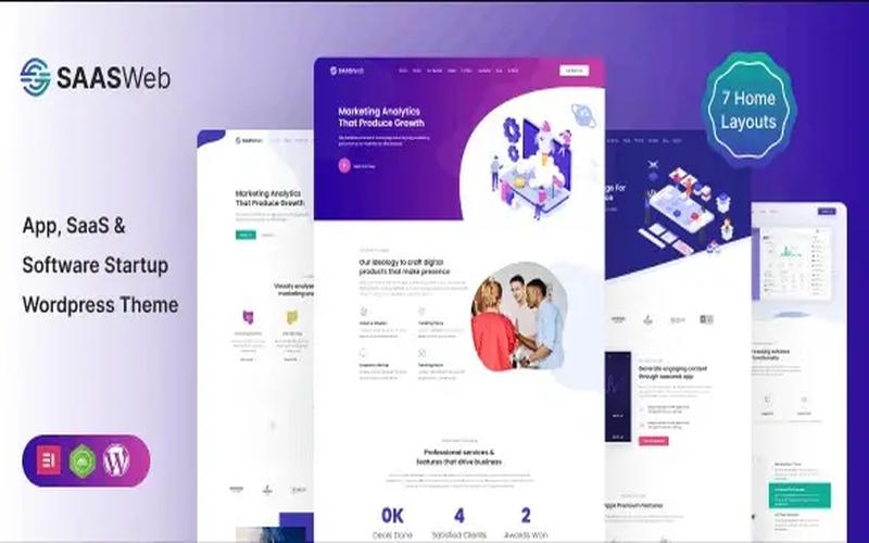 Saasweb – 软件应用与SaaS产品展示主题