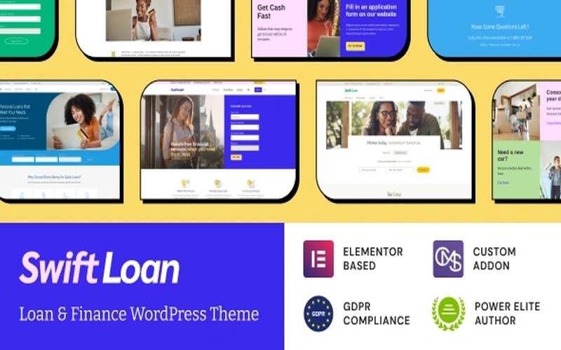 Swift Loan – 金融服务介绍与贷款测算展示主题
