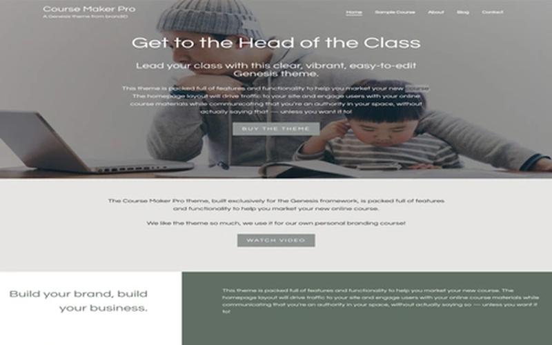 Course Maker Pro – 在线课程展示与讲师品牌主题