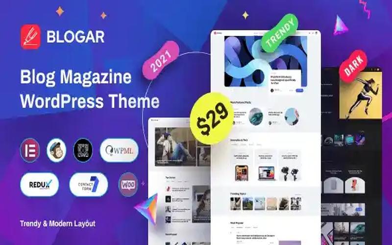 Blogar – 科技资讯与生活方式博客主题