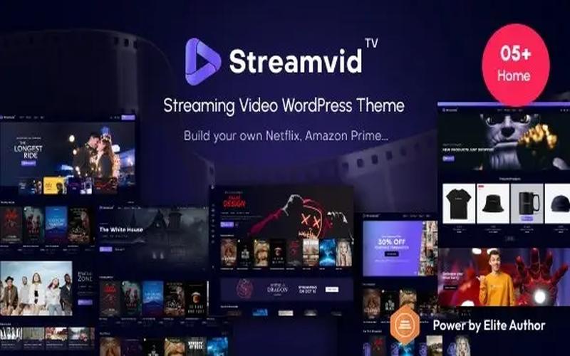 StreamVid – 影视点播与会员视频网站主题
