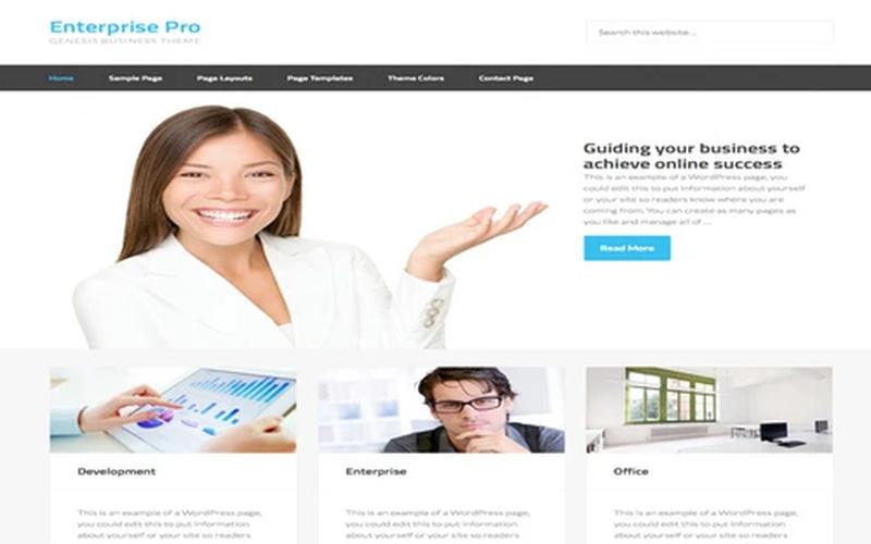 Enterprise Pro – 企业能力与服务业务展示主题