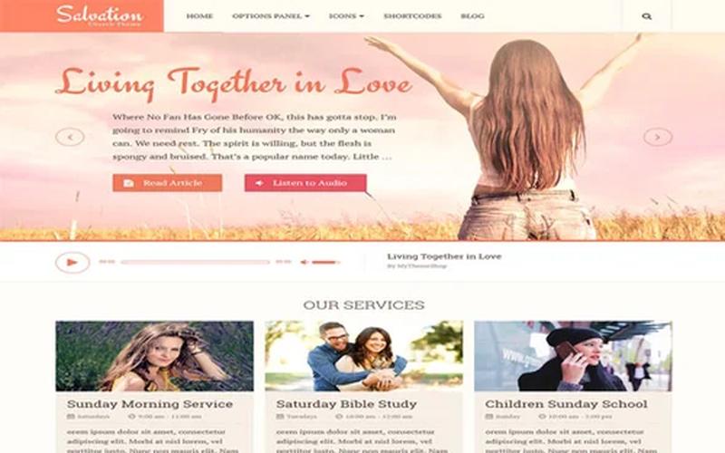 Salvation – 公益组织与教会社群 WordPress 主题