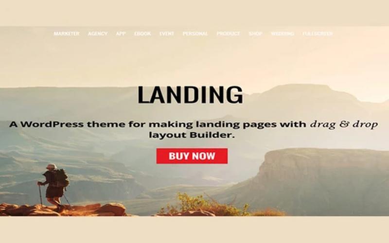 Landing – 产品推广与活动订阅落地页主题