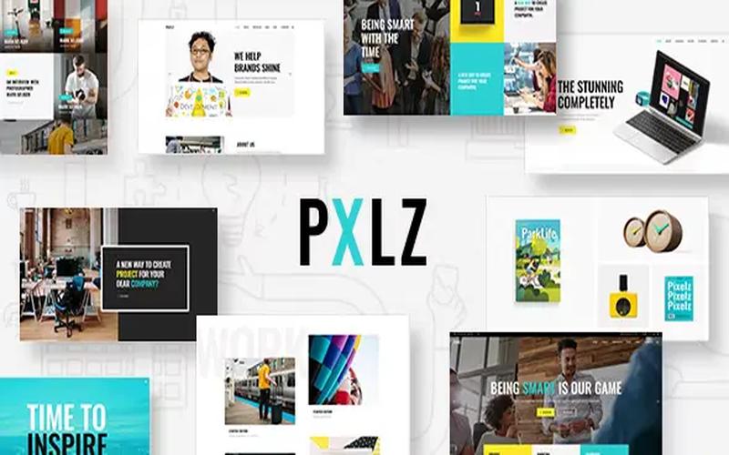 Pxlz – 创意设计机构与案例作品集主题