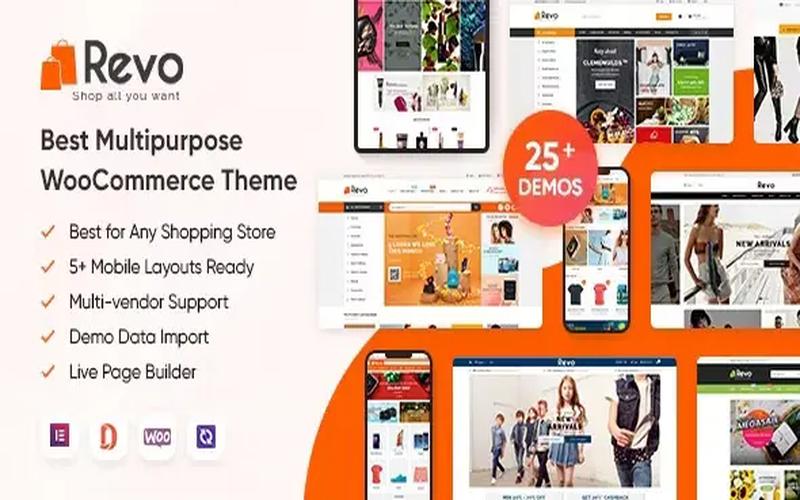 Revo – 多品类商城与手机购物布局主题