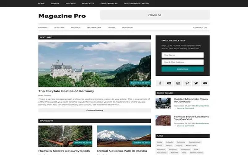 Magazine Pro – 内容杂志与多栏目资讯主题