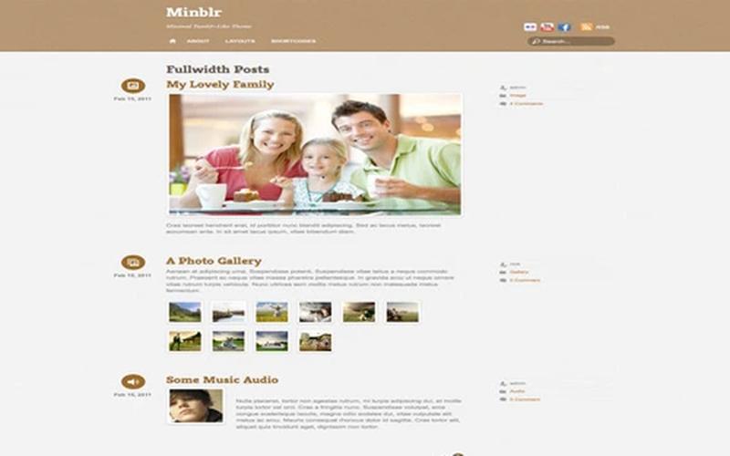 Minblr – 简洁随笔与影音记录博客主题