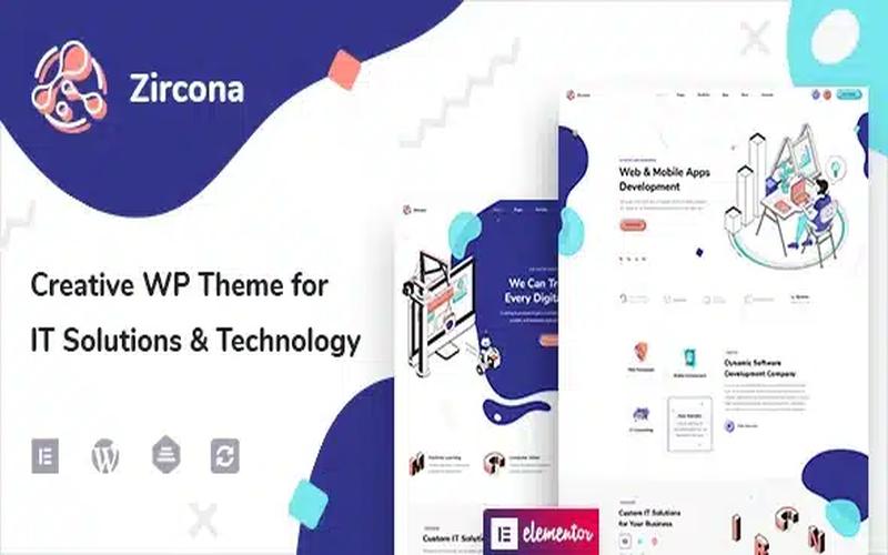 Zircona – 技术服务与软件企业展示主题