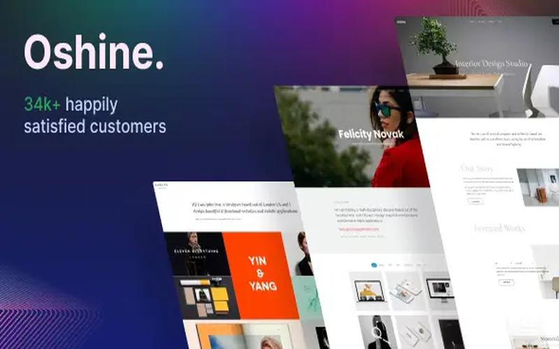 Oshine – 摄影画廊与创意作品集展示主题
