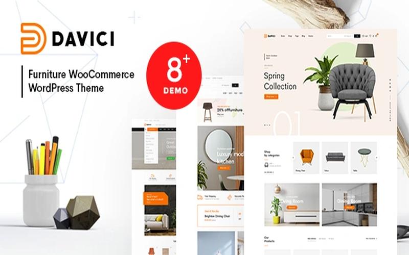 Davici – 家具家居与空间搭配购物商城主题