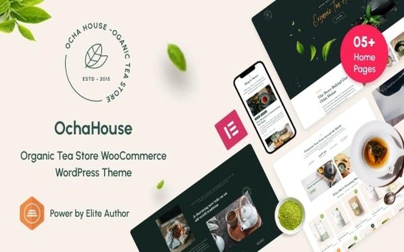 OchaHouse – 茶馆品牌展示与茶饮零售商城主题