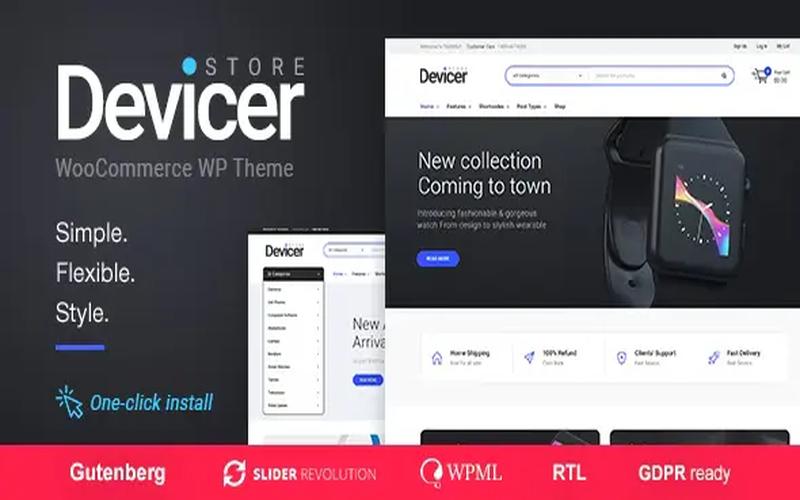 Devicer – 电子产品、手机与科技商城主题