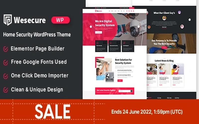 Wesecure – 家庭安防与监控安装服务展示主题