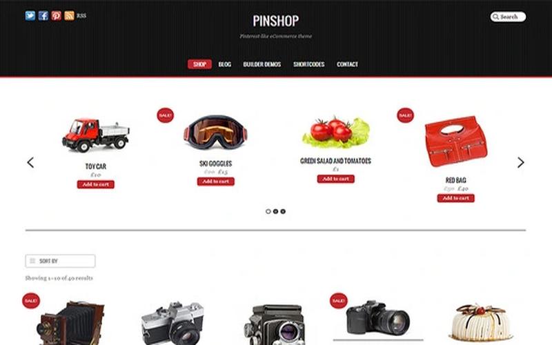 Pinshop – 瀑布流商品与创意零售商城主题