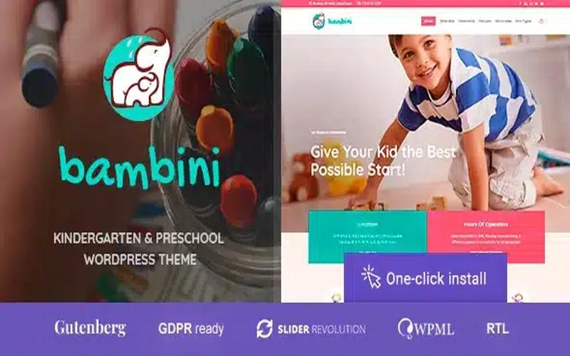 Bambini – 学前教育与幼儿园 WordPress 主题