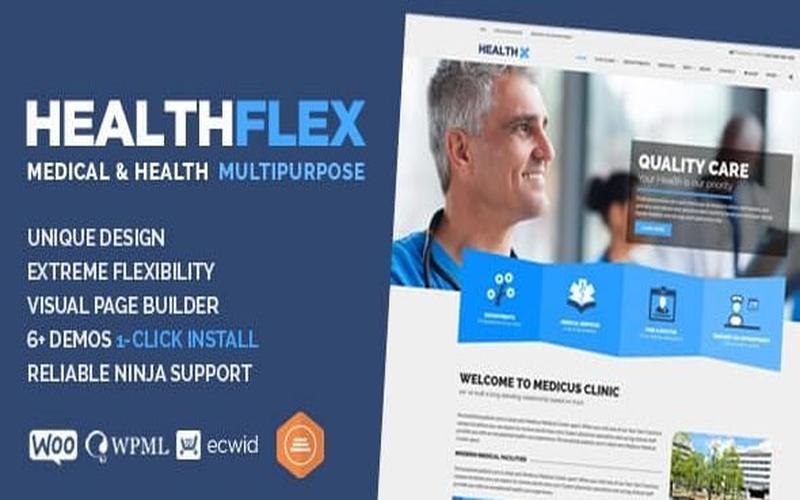 HEALTHFLEX – 诊所科室与医疗团队展示主题