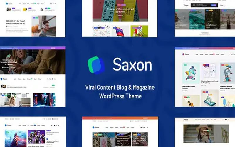 Saxon – 编辑精选与多栏目内容杂志主题