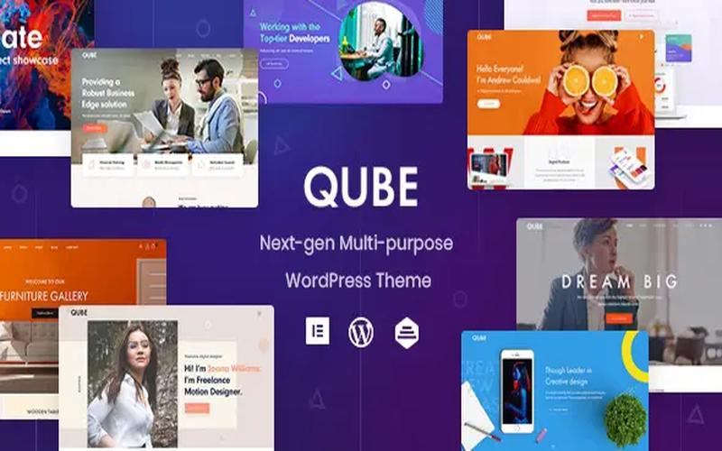 Qube – 商务机构与创意企业多用途主题